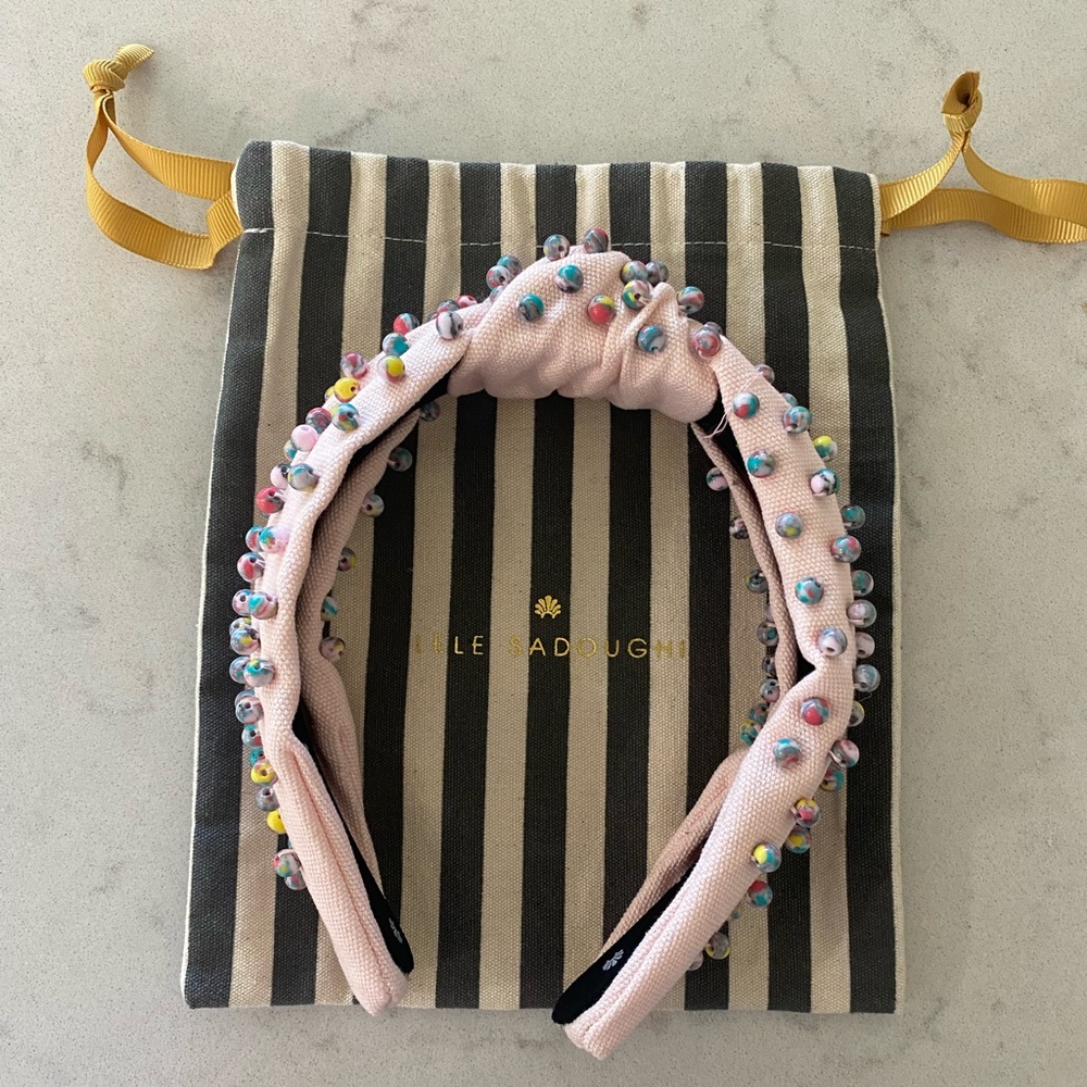Lele Sadoughi Pink Headband